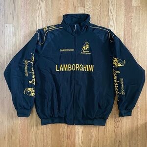 Formula 1 Lamborghini Racing Jacket Men’s F1 Embroidered Retro Y2k Unisex